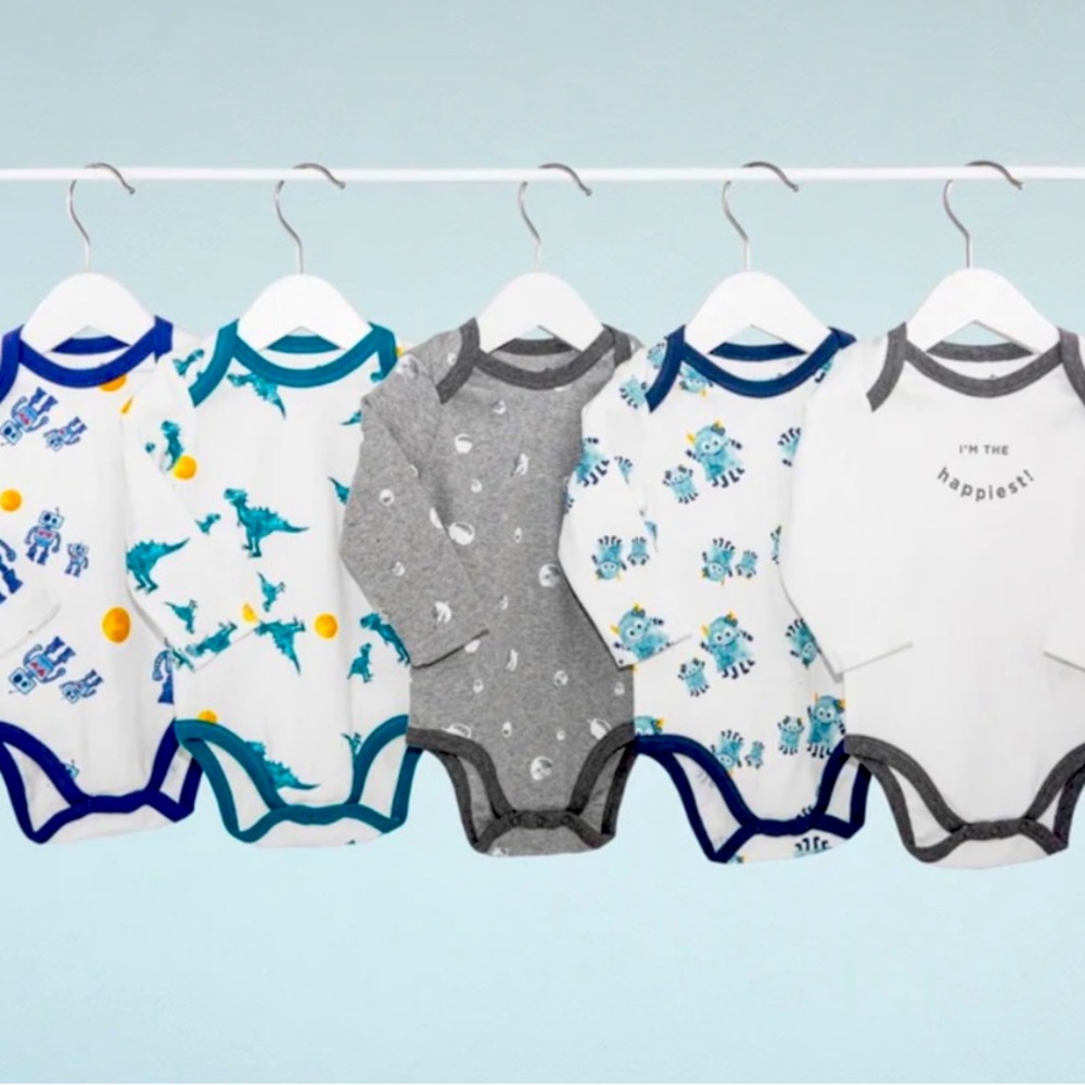 NWT Happiest Baby Bodysuit Bundle Set of 5